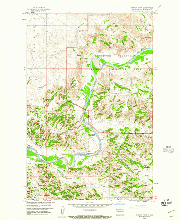 1958 Topographic Map Model